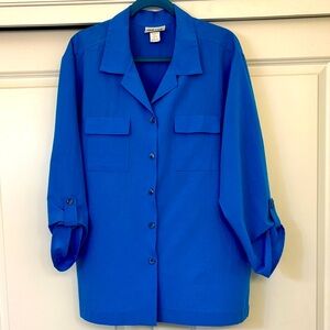 Women's Bright Blue Blouse XL Preloved!  Excellent condition!